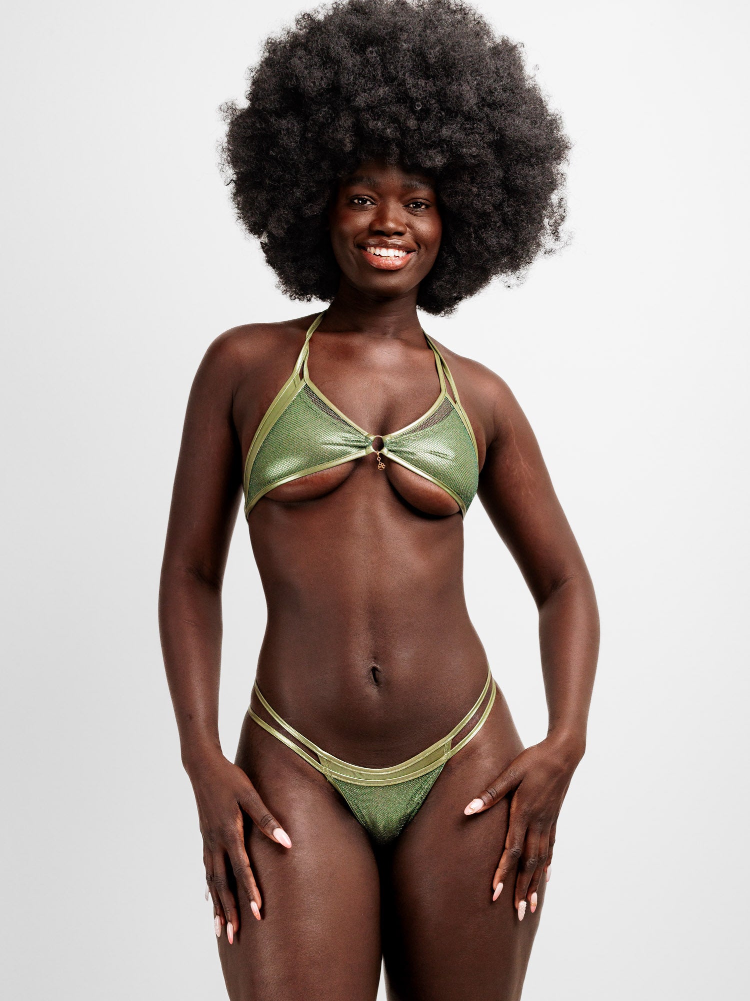 Laricio Triangle Vert métallique